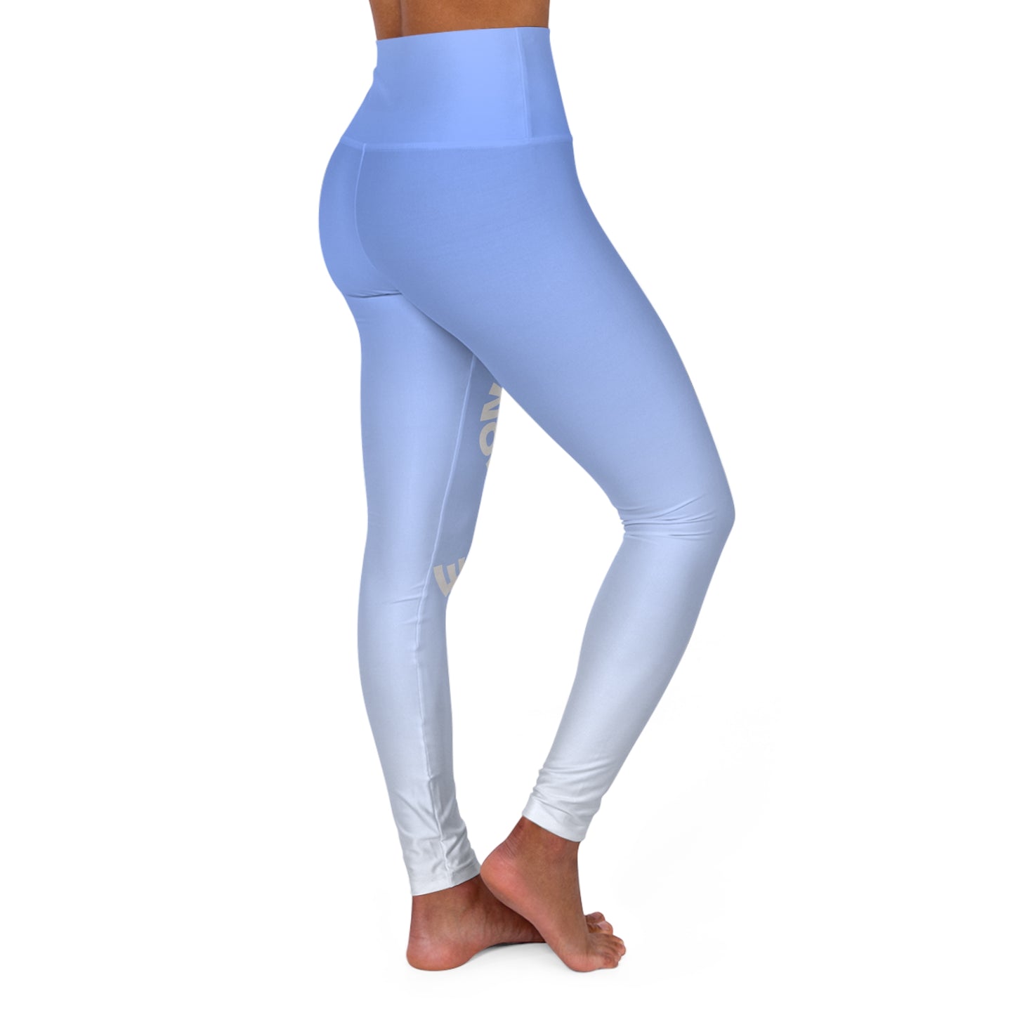 High Waisted Leggings Blue Ombre "S is for Shannon's SHARE"