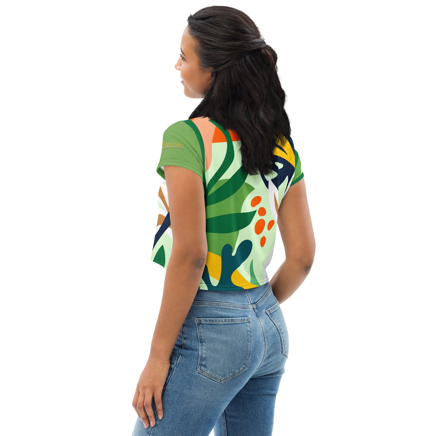 Printed Summer Crop Tee