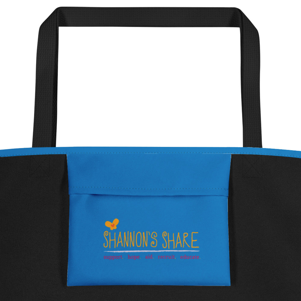 Blue X Large HOPE Beach/Tote Bag