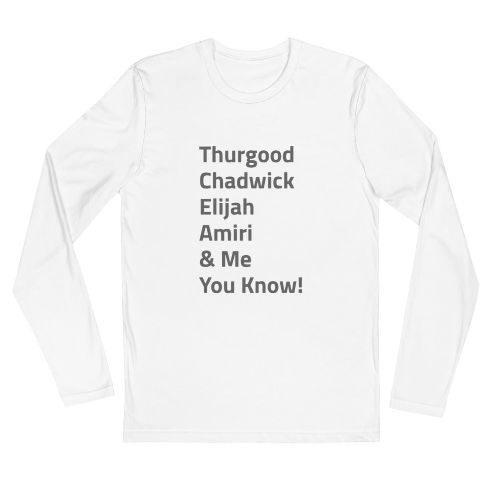 Long Sleeve Fitted Crew - HBCU collection Men's & Me Shirt