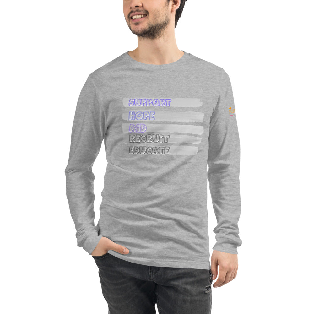 S.H.A.R.E. Mens/Unisex Long Sleeve Tee