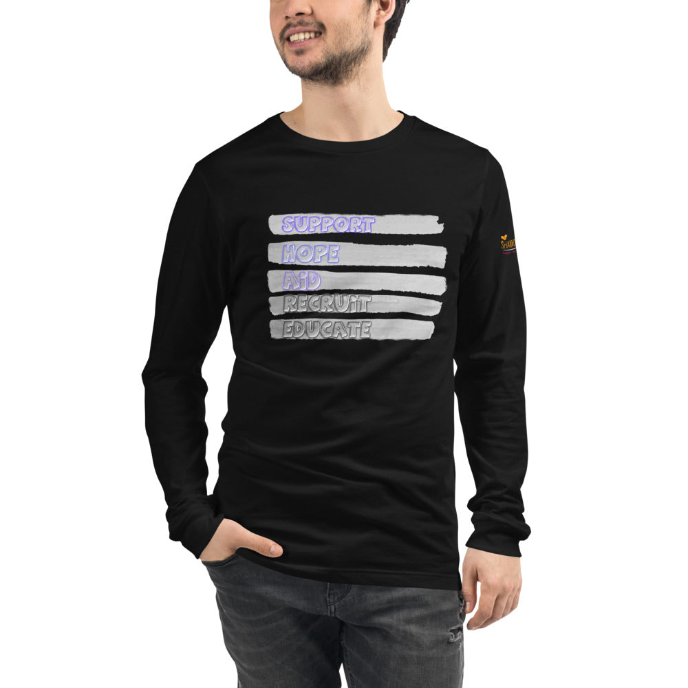 S.H.A.R.E. Mens/Unisex Long Sleeve Tee