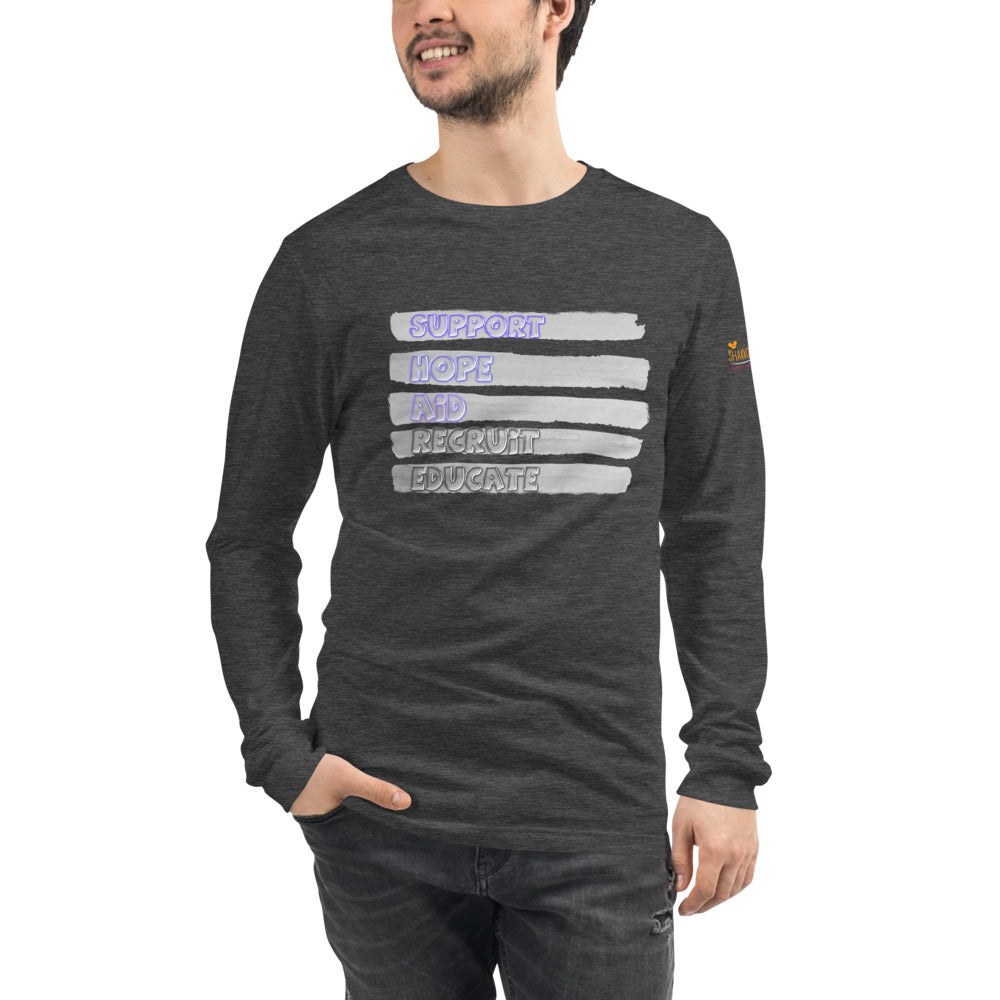 S.H.A.R.E. Mens/Unisex Long Sleeve Tee