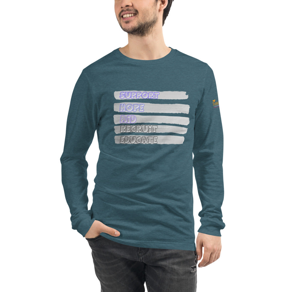 S.H.A.R.E. Mens/Unisex Long Sleeve Tee