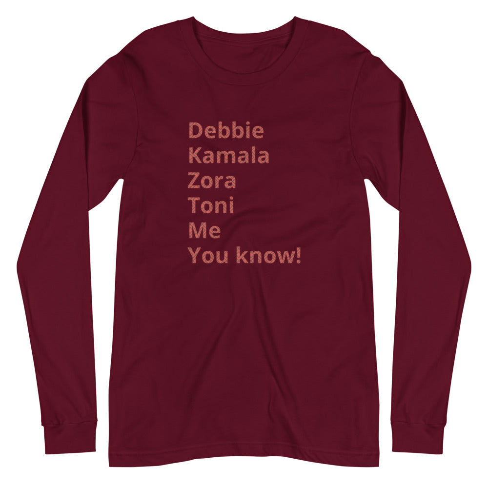 Unisex Long Sleeve Tee - HBCU Collection Women's Me Shirt