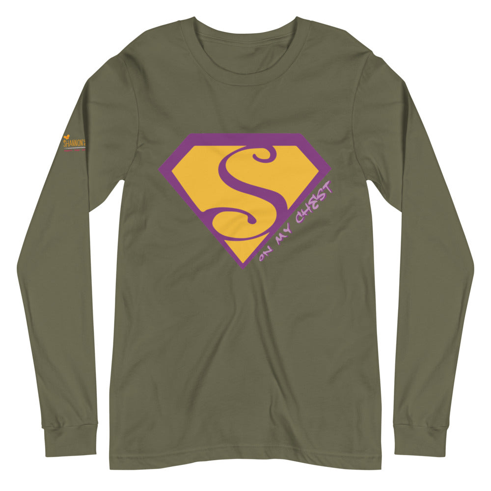 Artist Collection - Men's / Unisex Long Sleeve Tee - "S" on my chest
