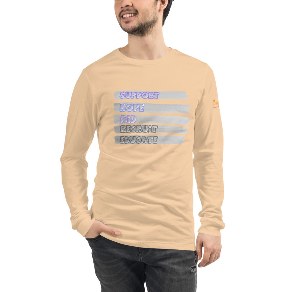 S.H.A.R.E. Mens/Unisex Long Sleeve Tee