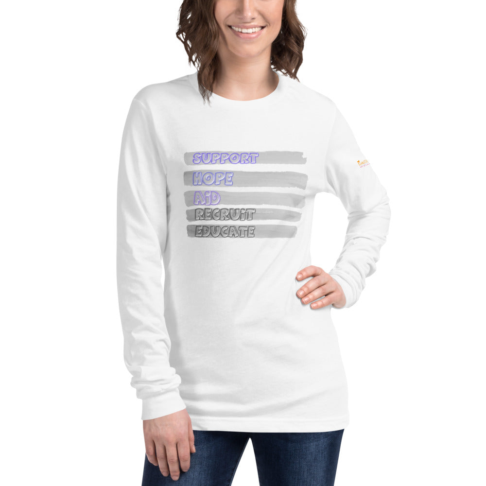 S.H.A.R.E. Mens/Unisex Long Sleeve Tee