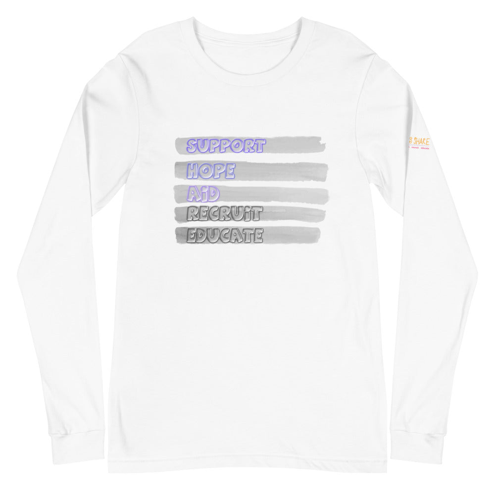 S.H.A.R.E. Mens/Unisex Long Sleeve Tee