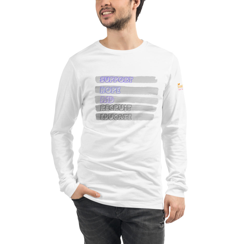 S.H.A.R.E. Mens/Unisex Long Sleeve Tee