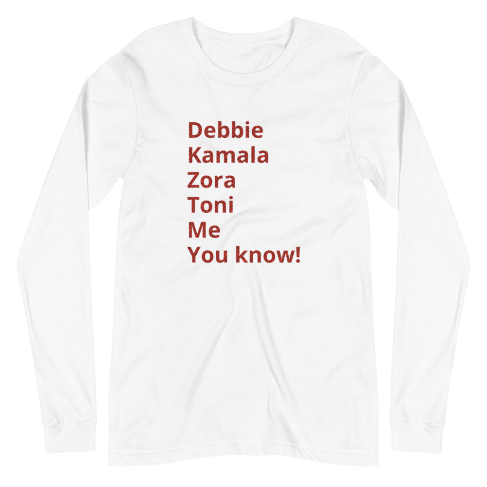 Unisex Long Sleeve Tee - HBCU Collection Women's Me Shirt