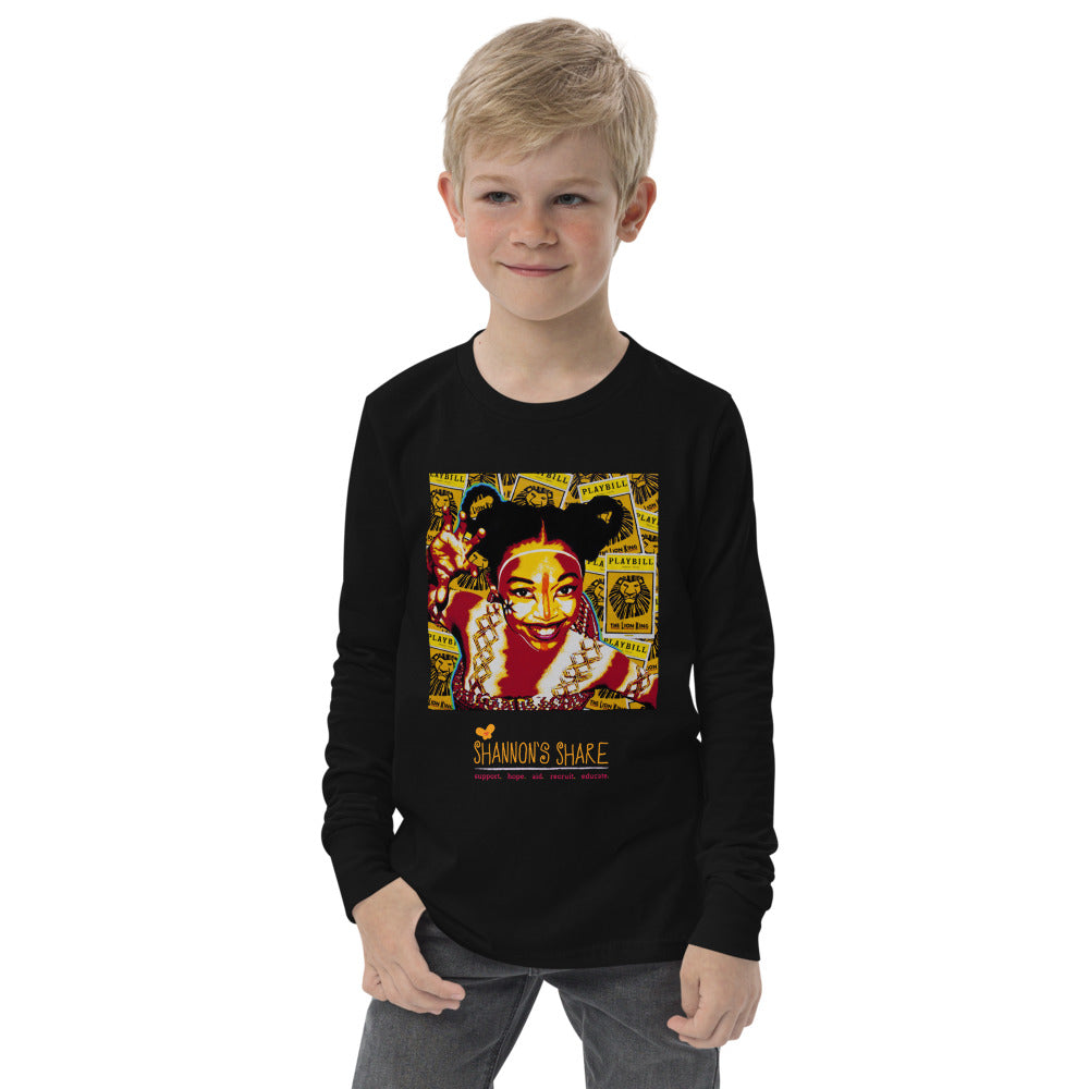 Artist Collection: Youth long sleeve Shannon Nala tee