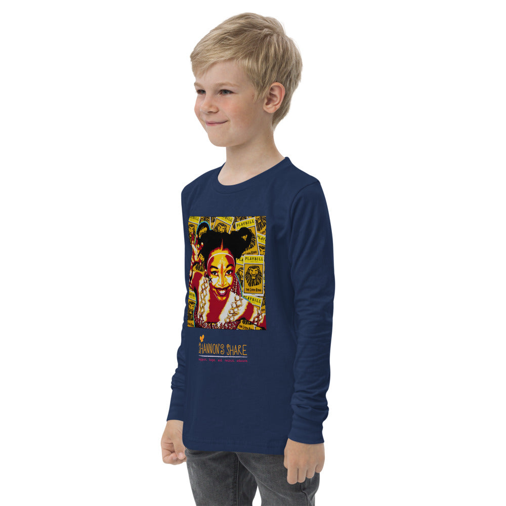 Artist Collection: Youth long sleeve Shannon Nala tee