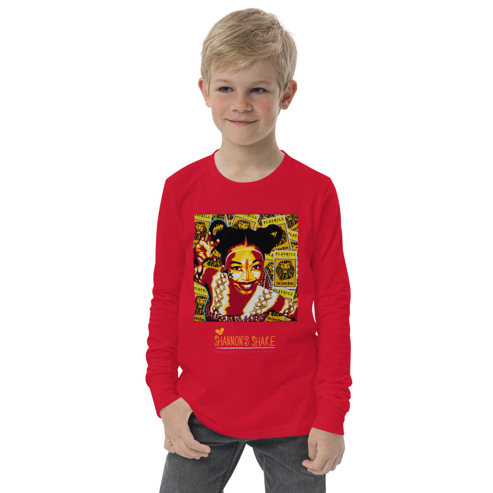 Artist Collection: Youth long sleeve Shannon Nala tee