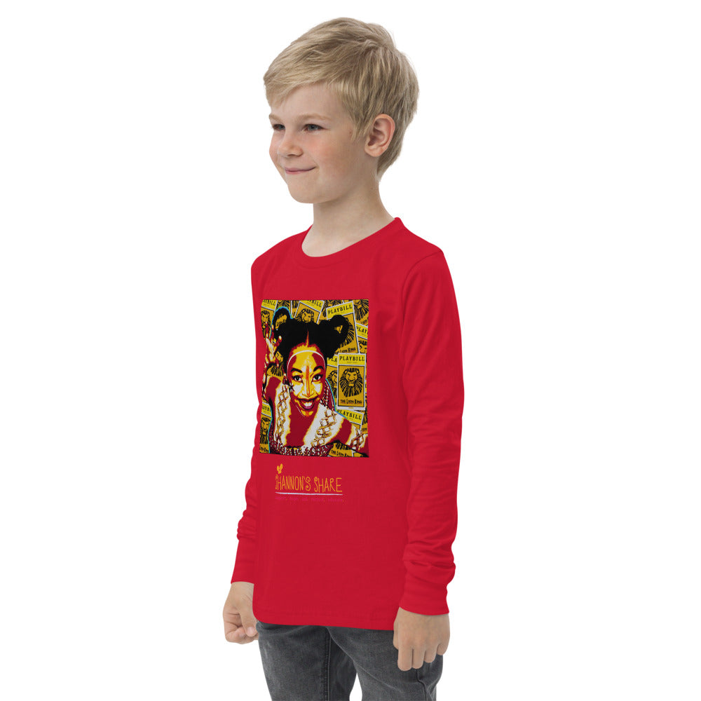 Artist Collection: Youth long sleeve Shannon Nala tee