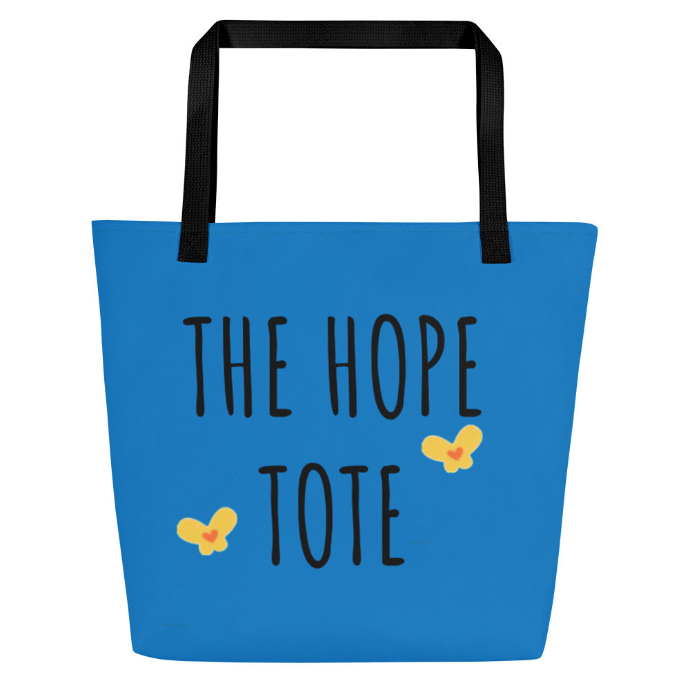 Blue X Large HOPE Beach/Tote Bag