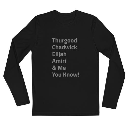 Long Sleeve Fitted Crew - HBCU collection Men's & Me Shirt