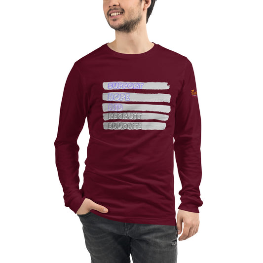 S.H.A.R.E. Mens/Unisex Long Sleeve Tee